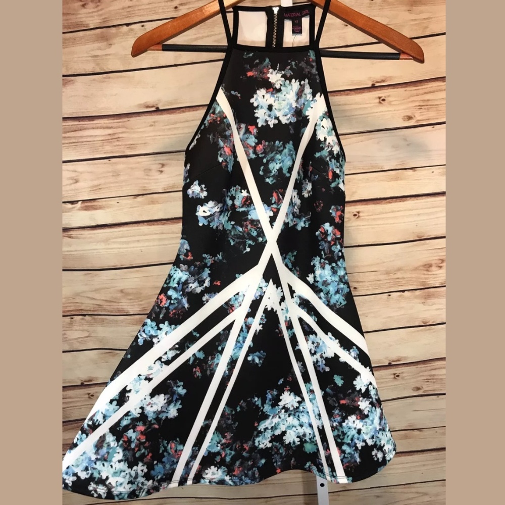 NWT Material Girl Floral Phoenix Skater Dress XS